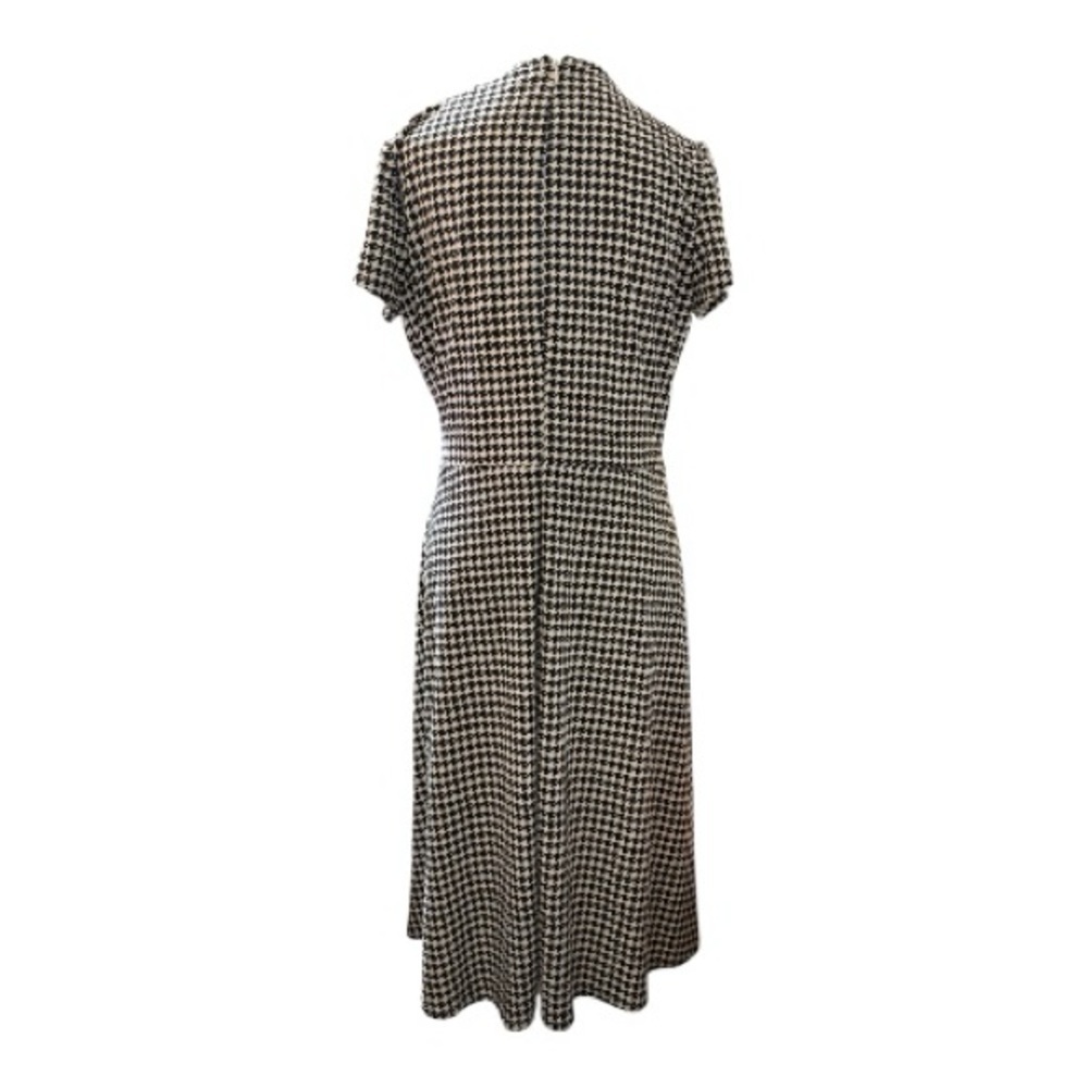 Lauren Ralph Lauren Houndstooth Wrap-Style Dress – Size 8 - Picture 3 of 6